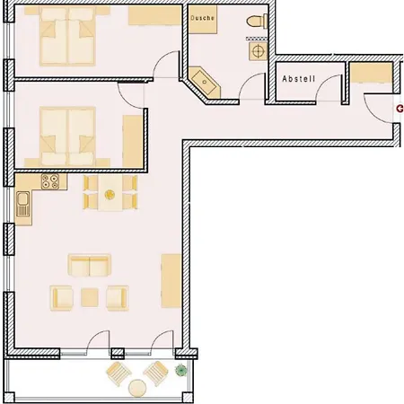 Brise Haus Maxim App 08 Ostseebad Heringsdorf